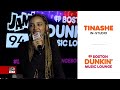 Tinashe in the Dunkin' Music Lounge
