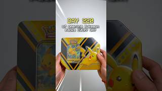 This tin has RARE packs inside! Pikachu V Pokemon tin opening 🔥 #pokemonshorts