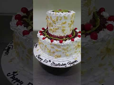 Fresh suit cake two tier customized cake by #Chef Jaswinder Kaur #viral video 📹 😋