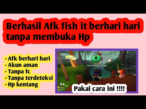 Successfully AFK fish it for days without opening your phone | How to AFK in Fish It Roblox