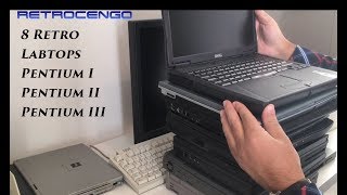 Retro computers for DOS & Win98 gaming 8 Laptop pc Dell IBM Toshiba Intel Pentium III  Retrocengo