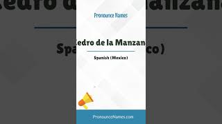 How to pronounce Cedro De La Manzana