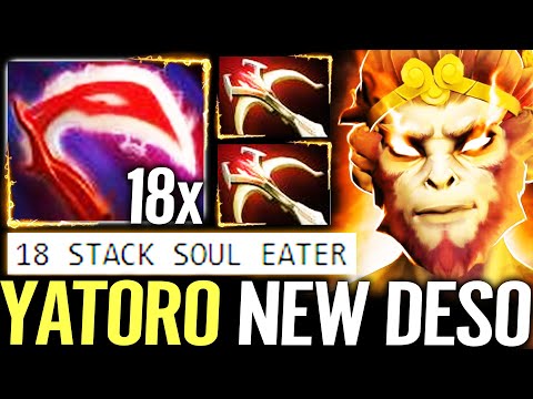 🔥 YATORO NEW DESOLATOR — 18 Stacks Soul Eater + Deadalus 450% Crit Monkey King Carry Dota 2 Pro