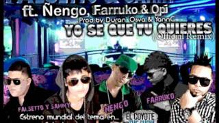 Falsetto y Sammy Ft ÑengoFlow,Farruko y Opi - Yo Se Que Tu Quieres Remix letra lyrics