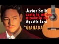 GRANADA. Javier Solís canta a Agustín Lara.