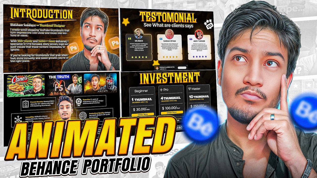 This Animated Behance Portfolio Gets You Hired Series #1