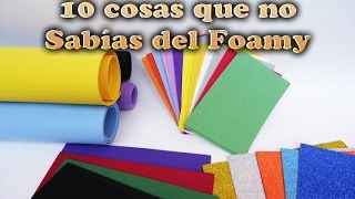 Las 10 cosas que no sabías del Fomi (Goma Eva) Foamy, Microporoso