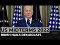 US Midterms 2022 Biden Hails Democrats Show In Key Us Polls