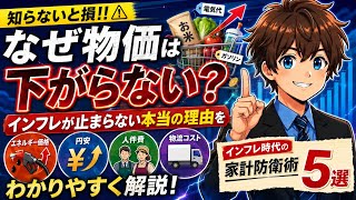 💡『節約.資産形成』  #2【知らないと損】なぜ物価は下がらない？インフレが止まらない本当の理由