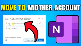 How To Move A OneNote Notebook To Another Account (2026) (Best Method)