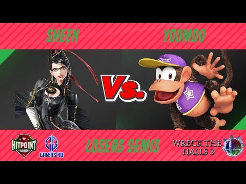 Wreck the Halls 3 LS - Sheen (Bayonetta, Donkey Kong, Random) vs Yoomoo (Diddy Kong, Random)