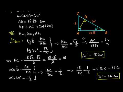 Solving the right triangle | Lectii-Virtuale.ro