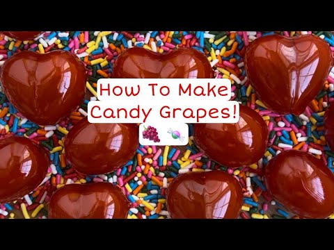 How To Make Candy Grapes! 🍇 🍬 Easiest Tutorial! No Corn Syrup! #candy #how #diy #viral  