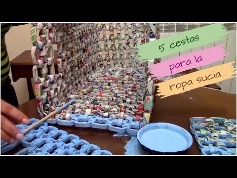 5 Cestas Para LA Ropa Sucia, 5 Laundry Basket, 5 Canastas Para LA Ropa S...