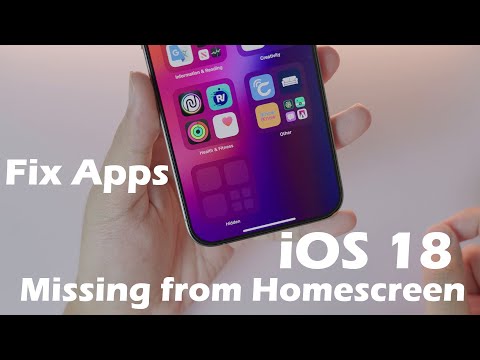 Apps missing from homescreen – Fix on iOS 18 ANY iPhone