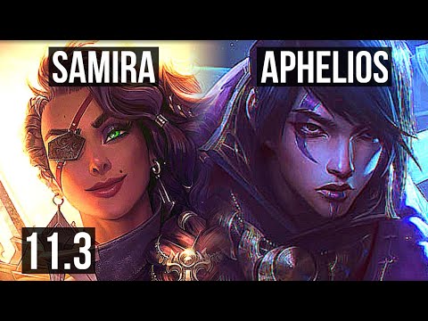 SAMIRA & Alistar vs APHELIOS & Braum (ADC) | Rank 1 Samira, 5/0/5, Rank 14 | TR Challenger | v11.3