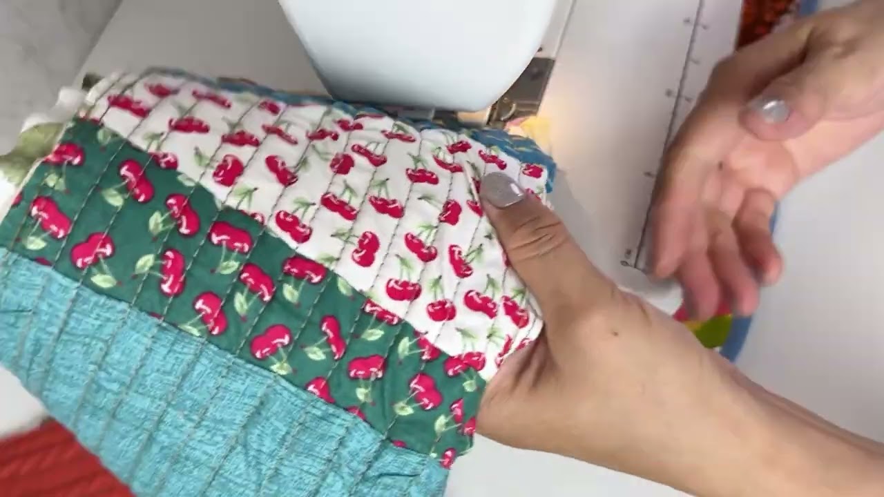 New great sewing idea from leftover fabric. Patchwork for beginners.