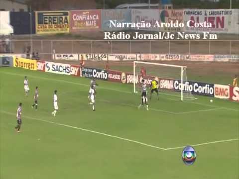 Baraúnas 1x3 Santa Cruz - Narração Aroldo Costa, Rádio Jornal - Série C 2013