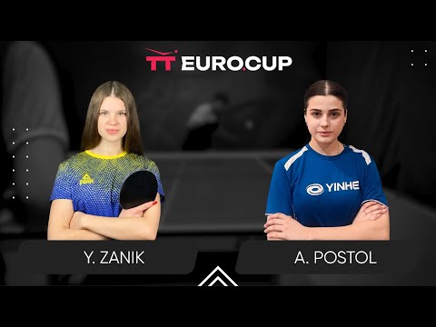 13:15 Yulianna Zanik - Anastasiia Postol 22.06.2024 TT Euro.Cup Women Ukraine Master.TABLE 4