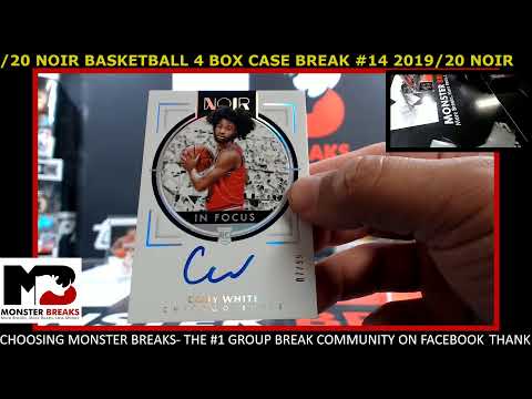 2019/20 NOIR BASKETBALL 4 BOX CASE BREAK #14