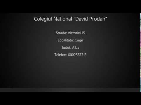 Colegiul National "David Prodan" Cugir