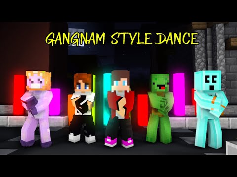 GANGNAM / MINECRAFT STYLE DANCE , MAIZEN, CRAFTEE, LANKYBOX, JOEMCRAFT, JJ - Minecraft Animation