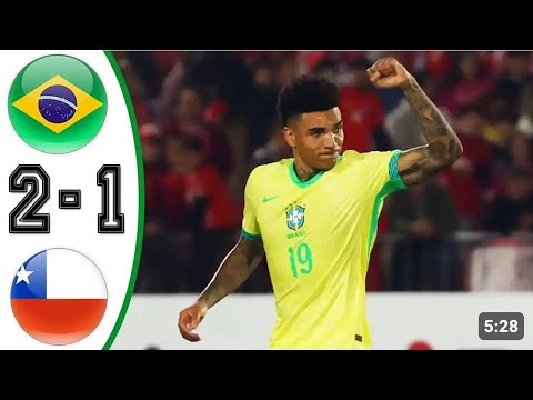 Brazil vs Chile (3-1)All Goals Extended Highlights