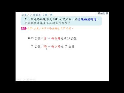 例題 將 公里 分 換算成 公里 時 數學 均一教育平台