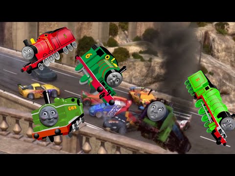 Cars 2 Porta Corsa Crash But It’s Replaced With Thomas Characters