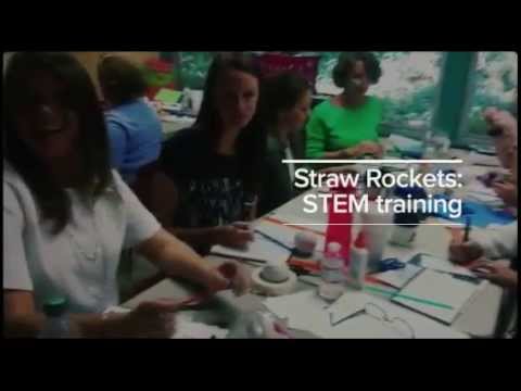 STEM straw rockets session training