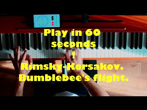 Play in 60 seconds! Rimsky-Korsakov (arr. by Rachmaninov). "Bumblebee's flight"