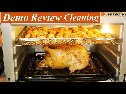 Ninja Foodi XL Pro Air Fry Oven DEMO REVIEW CLEANING