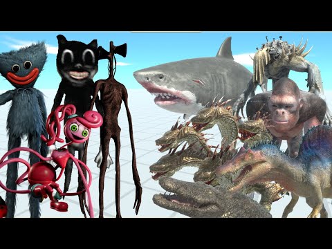 ALL FACTIONS VS SIREN HEAD + MOMMY LONG LEGS + HUGGY WUGGY + CARTOON CAT - ARBS