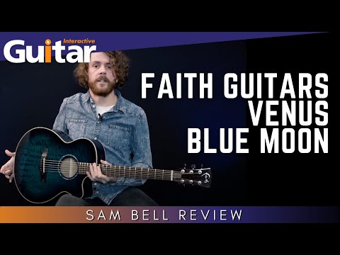 Faith Acoustic Guitar Blue Moon Venus Cut/Electro FVBLM image 3