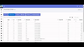 Creating Purchase Order in StackFX ERP