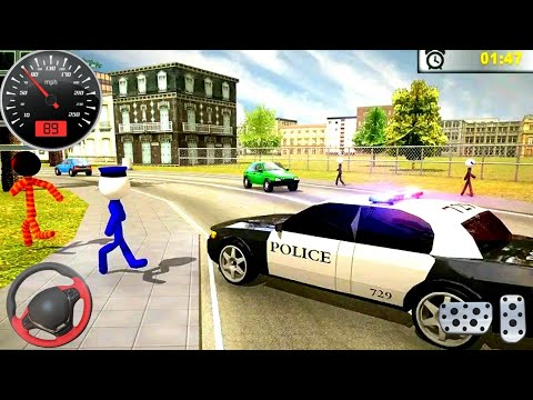 Transport stickman Prisoner Police  Car Chase - Android Gameplay -
