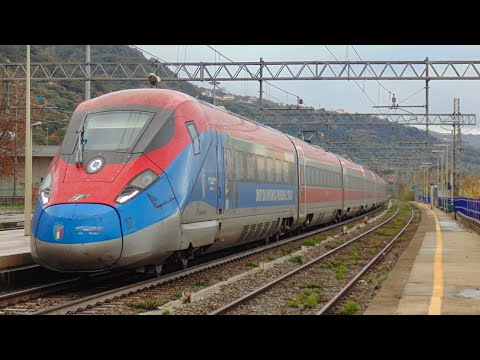L'ARRIVO del FRECCIAROSSA 1000 in Calabria + Livrea Azzurri