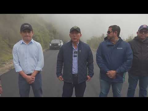 Asfaltado en el cantón Chilla por parte de Prefectura de El Oro