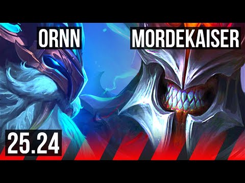 ORNN vs MORDEKAISER (TOP) | Good KDA: 7/1/7 | NA Master | 25.24