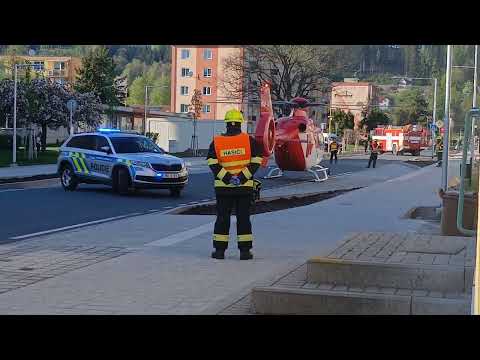 Kompilace výjezdu JSDH Hanušovice,HZS OLK Šumperk a LZS OLK (Compilatio od departure firefighters)🚒🚁