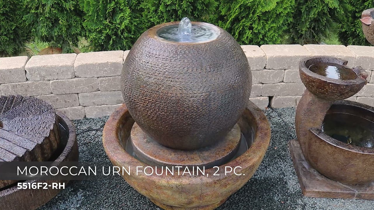 Video 1 Watch A Video About the Moroccan Relic Hi Tone LED Outdoor Floor Fountain