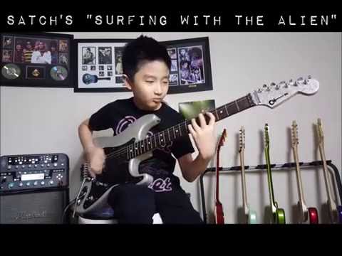 Jeremy Yong - Surfing with the Alien (Joe Satriani) cover - young kid guitarist