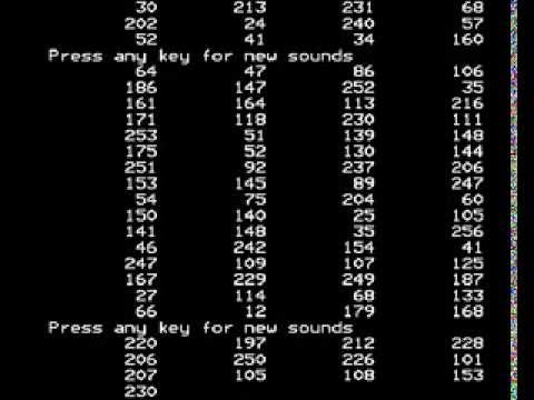 BBC Micro Random Sound Generator By Direct Memory Manipulation