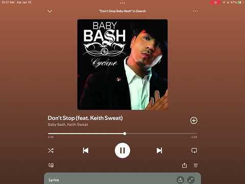 Baby Bash/Keith Sweat - Don’t Stop