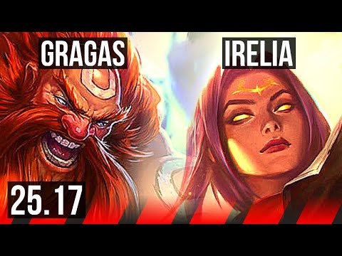 GRAGAS vs IRELIA (TOP) | EUW Diamond | 25.17