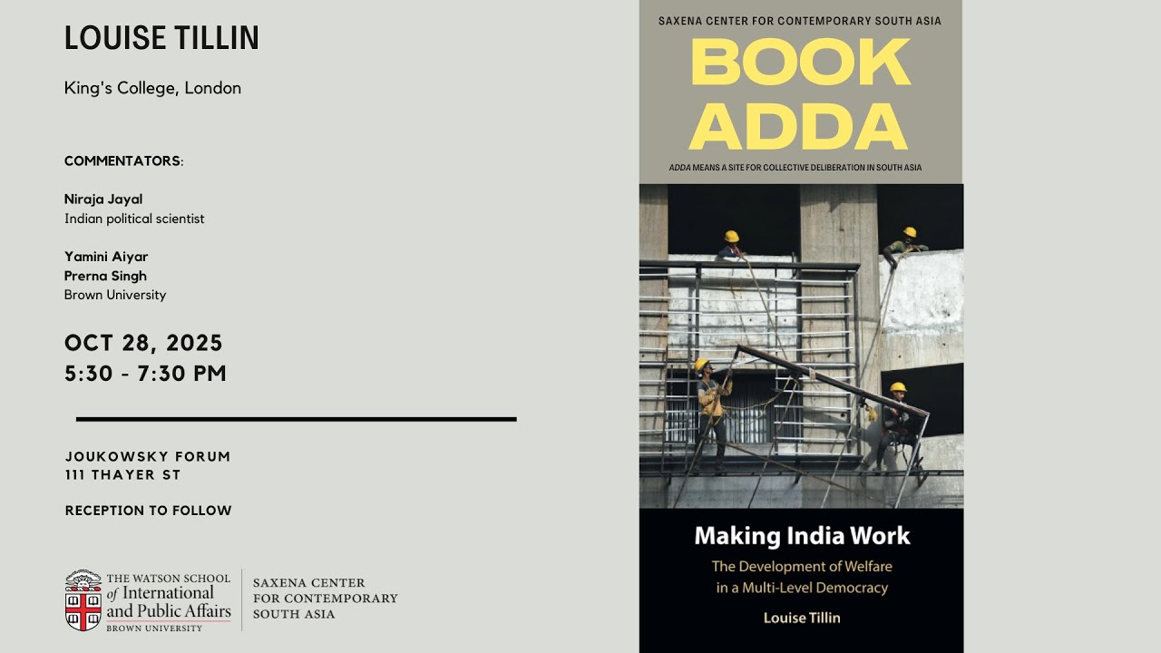 Louise Tillin - Making India Work: The Development of Welfare in a Multi-Level Democracy