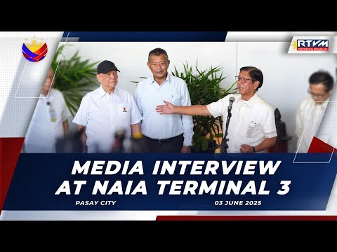 Media Interview at NAIA Terminal 3 06/03/2025