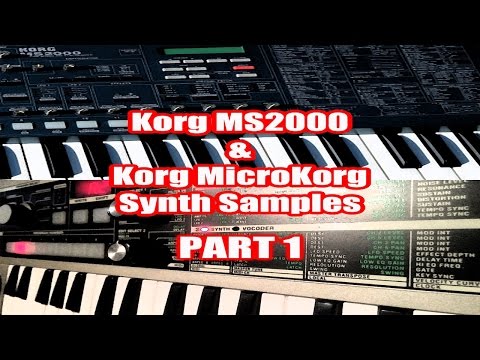 Korg MicroKorg & Korg MS2000 Synth Samples Pt1