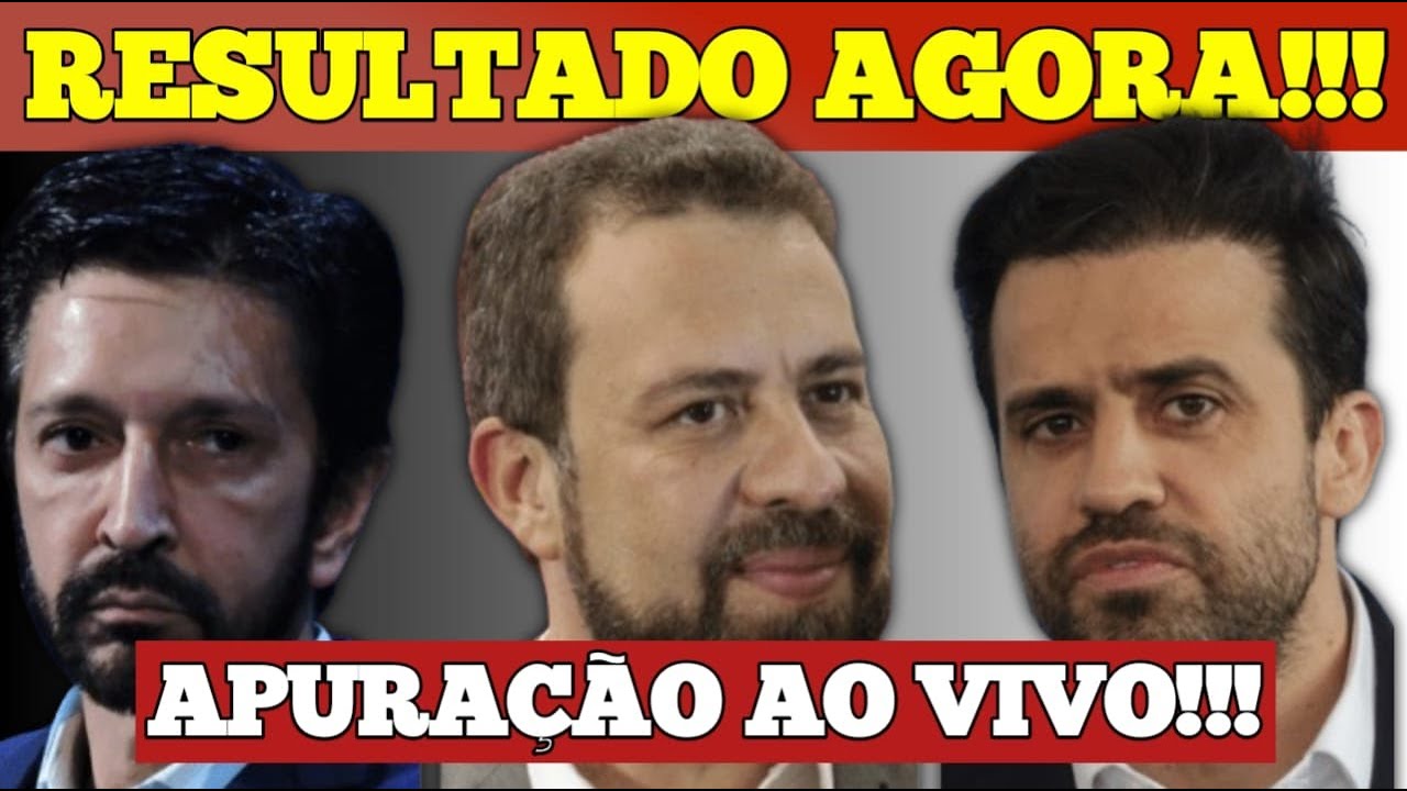 AO VIVO | APURAÇÃO EM TEMPO REAL ELEIÇÃO PARA PREFEITO DE SÃO PAULO!!!