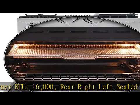 FORNO Lazio Full Gas 30" Inch. Freestanding Range with 5 Italian Sealed Burners Cooktop - 4.32 Cu.F